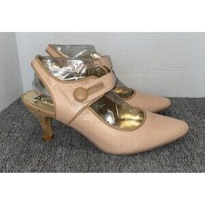 Bellini Heels Women’s Size 13M Nude Beige Mary Jane Strap Pumps Kitten Heel Zola